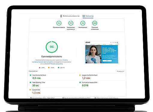 Картинка Page Speed insights 15